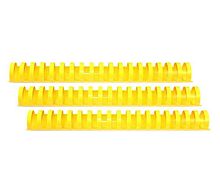 Пластиковые пружины 22 мм, желтый, Bulros, 50 шт.
