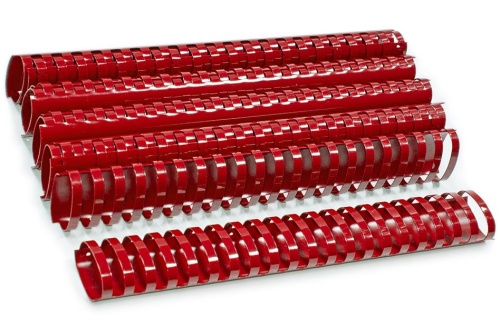 Пластиковые пружины 22 мм, красный, Bulros, 50 шт.