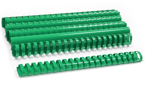 Пластиковые пружины 10 мм, зеленый, Bulros, 100 шт.