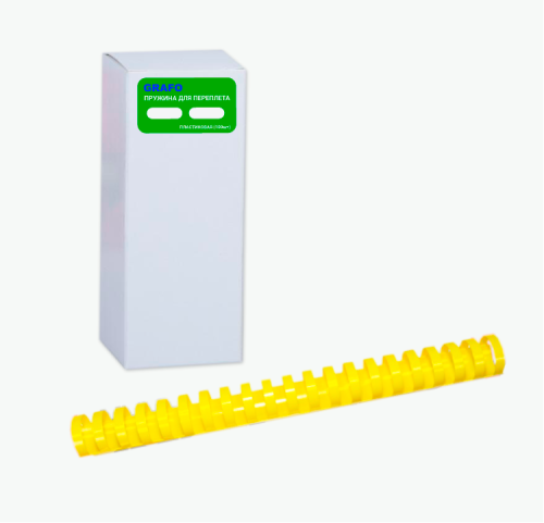 Пластиковые пружины 4,5 мм, желтый, GRAFO, 100 шт.