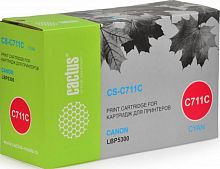 Картридж Cactus 711C (CS-C711C) для принтеров Canon LBP5300 голубой 6000 страниц