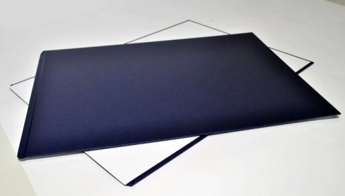 Твердые обложки с покрытием "ткань" Opus Classic A3 304х423 мм синие 10 пар