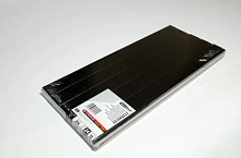 Металлические каналы O.CHANNEL SLIM А4 304 мм 24 мм с покрытием ткань, черный