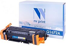 Картридж NV Print Q2672A Желтый для принтеров HP LaserJet Color 3500/ 3550n/ 3700, 4000 страниц